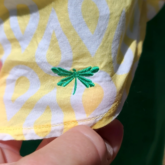 NWT Talbots yellow summer blouse - Picture 4 of 8